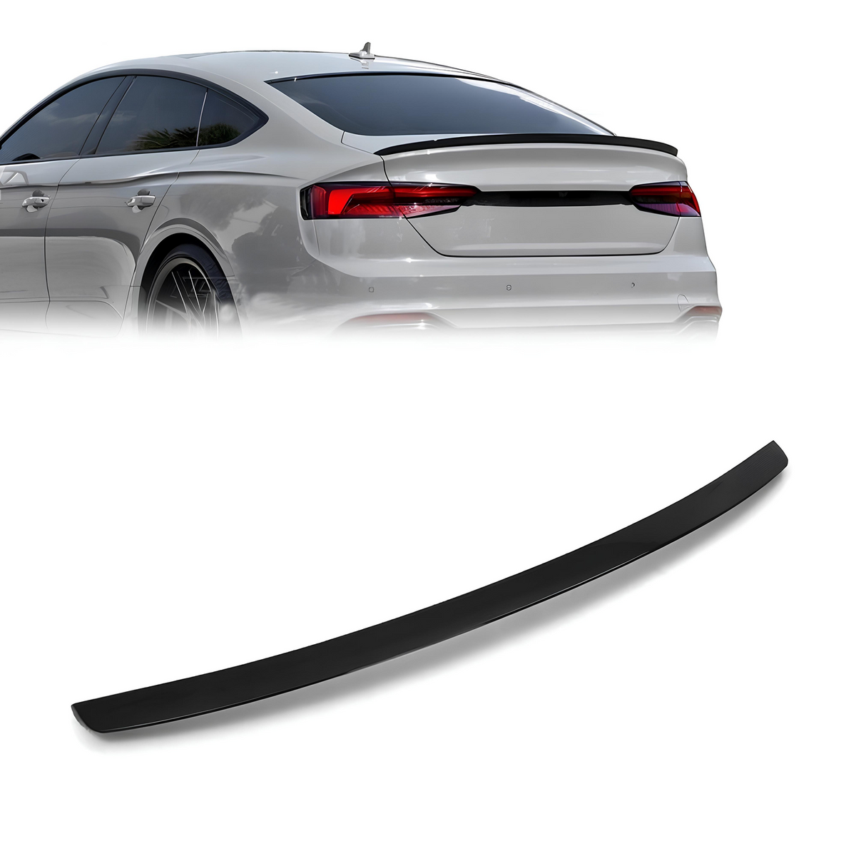 Spoiler Lotka Klapy Audi A5 / S5 F5 (2016-2025) Coupe / Sportback Czarny Połysk