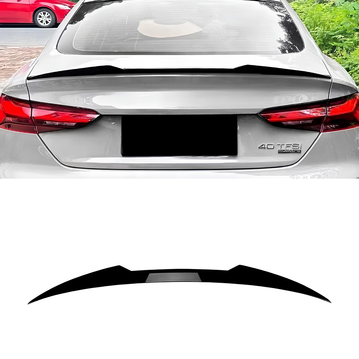 Spoiler Lotka Klapy Audi A5 / S5 F5 (2016–2025) Coupe/Sportback M4-Style Czarny Połysk