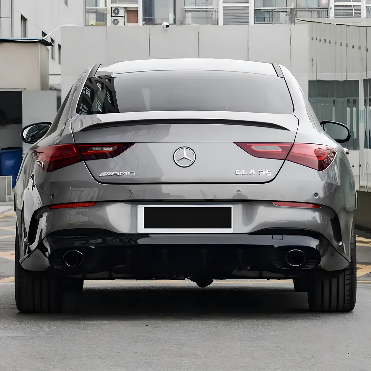 Spoiler Lotka Klapy Mercedes CLA С118 (2019–ON) 35AMG-Style Czarny Połysk