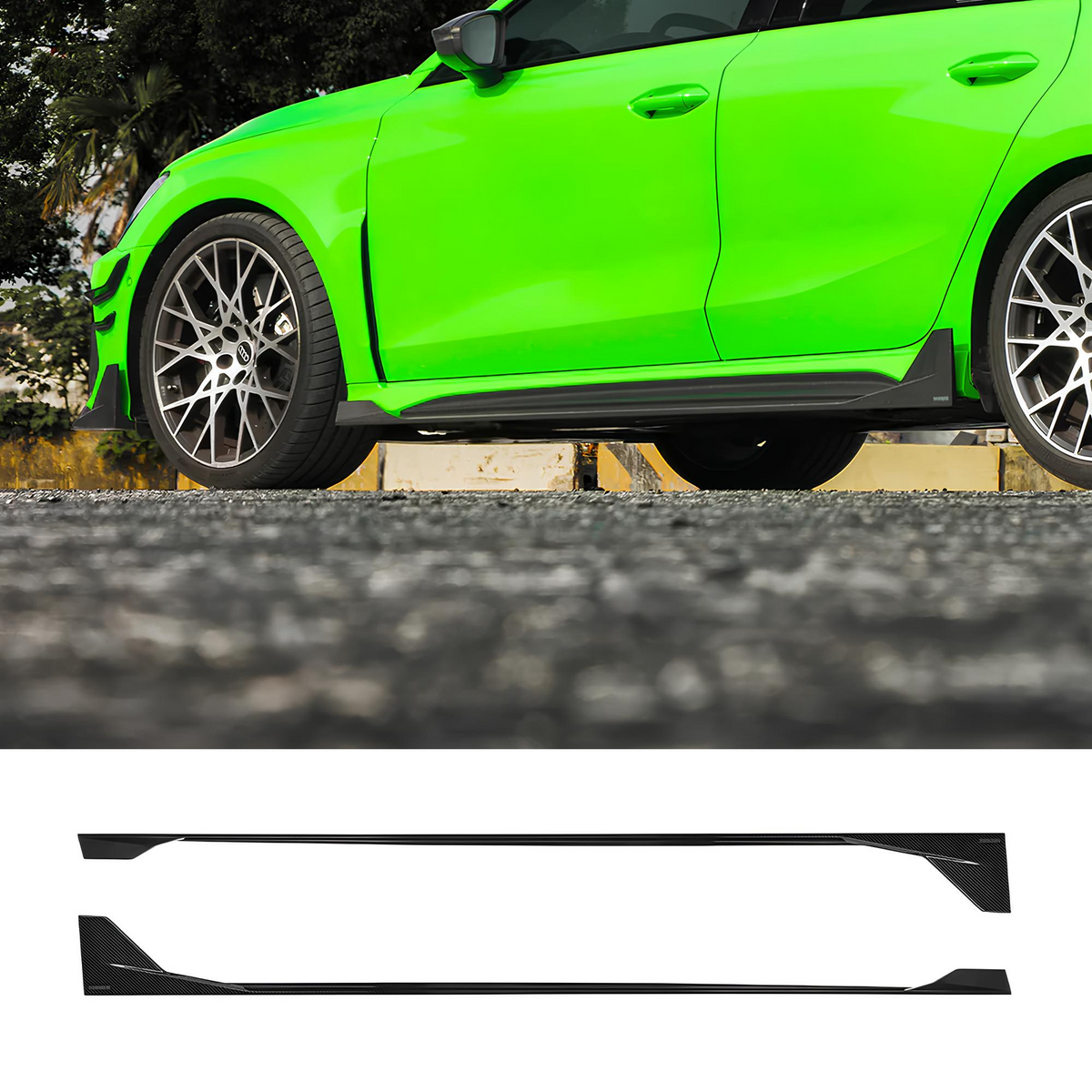 Karbonowe Dokładki / Listwy Pod Progi do AUDI RS3 8Y (2024+) SOOQOO Style