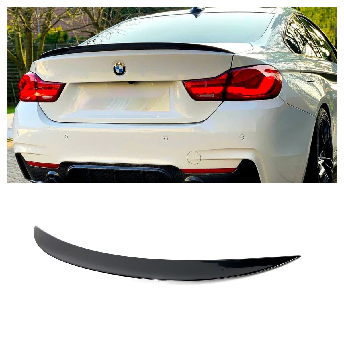Spoiler Lotka Klapy BMW F32 (2013-2020) MP-Style Czarny Połysk