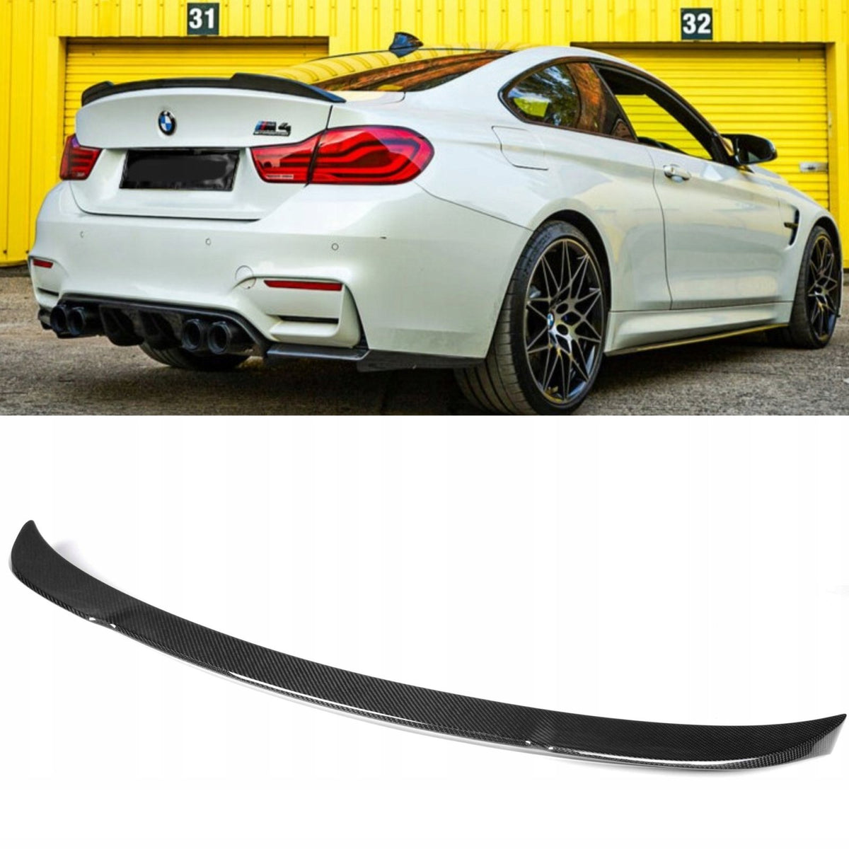 Karbonowy Spoiler Lotka Klapy BMW M4 F82 CS Style