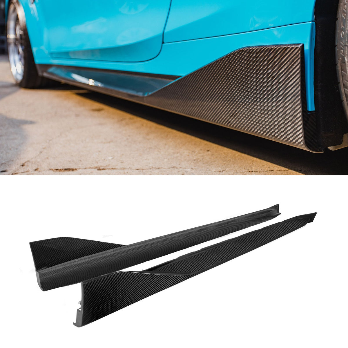 Karbonowe Progi Boczne - BMW G82 / G83 M4 w stylu M-Performance