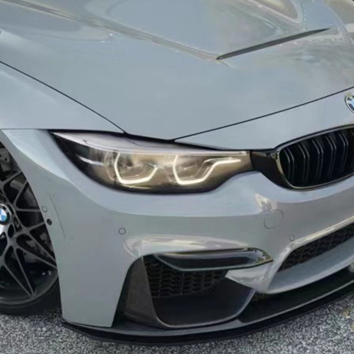 Karbonowy Górny Splitter Przedniego Zderzaka do BMW F80 M3 / F82 F83 M4 (2014-2020) M-Performance Style