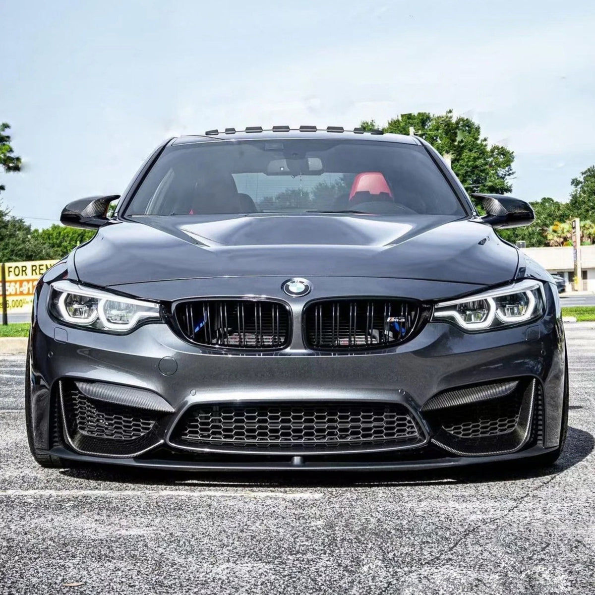 Karbonowy Górny Splitter Przedniego Zderzaka do BMW F80 M3 / F82 F83 M4 (2014-2020) M-Performance Style