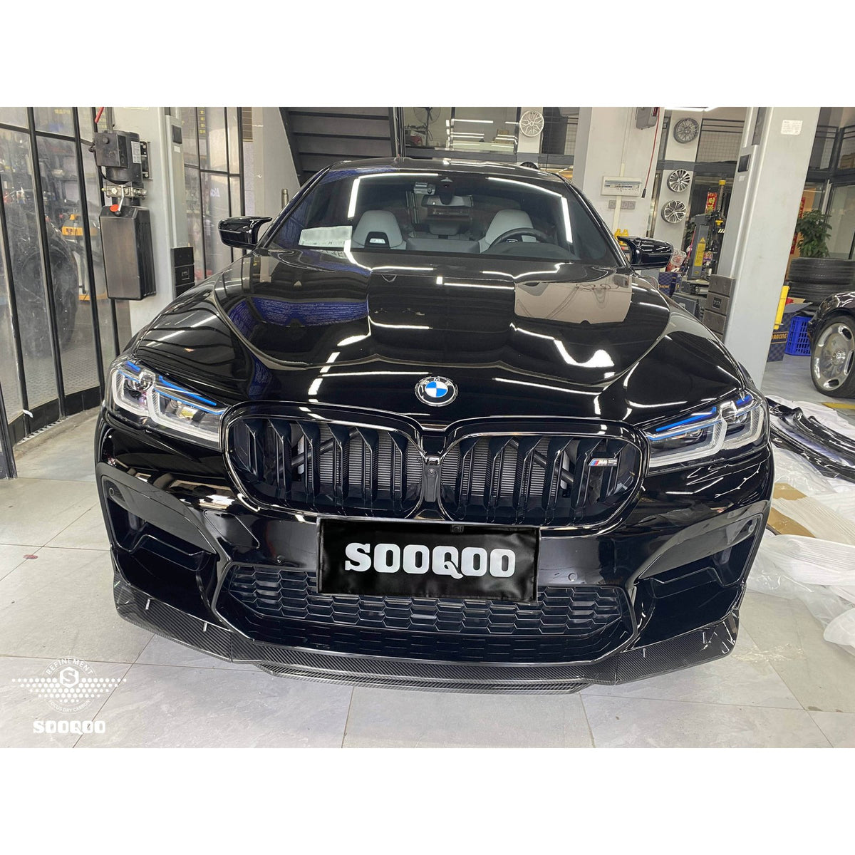 Karbonowy Splitter Przód do BMW M5 F90 PRE-LCI w stylu M-Performance