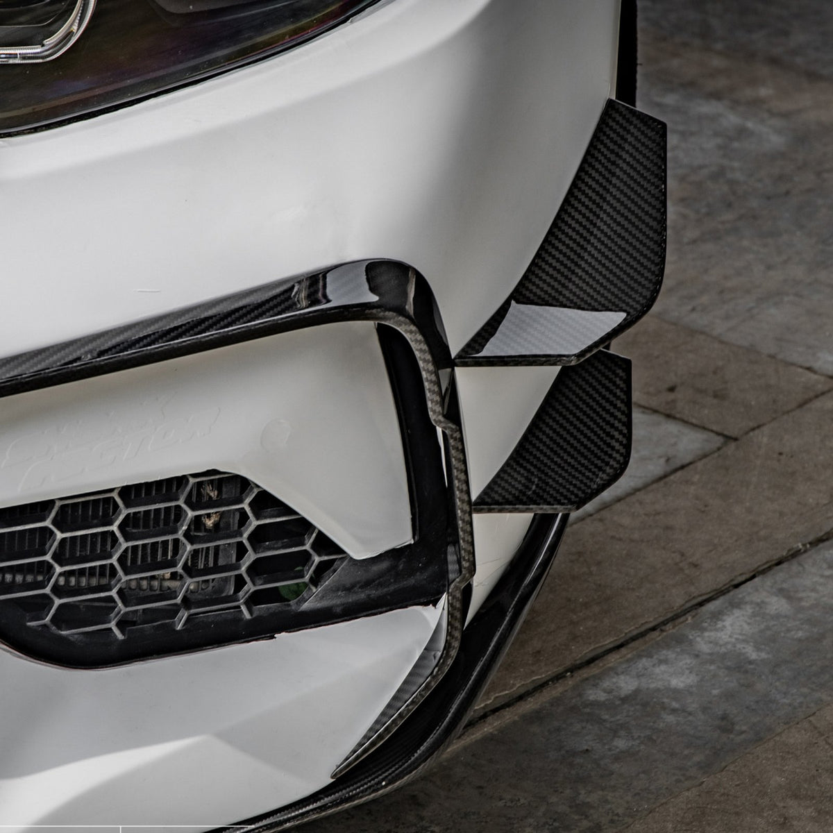 Karbonowe Canardy Dokładki Przód BMW M2 F87C SQ Style