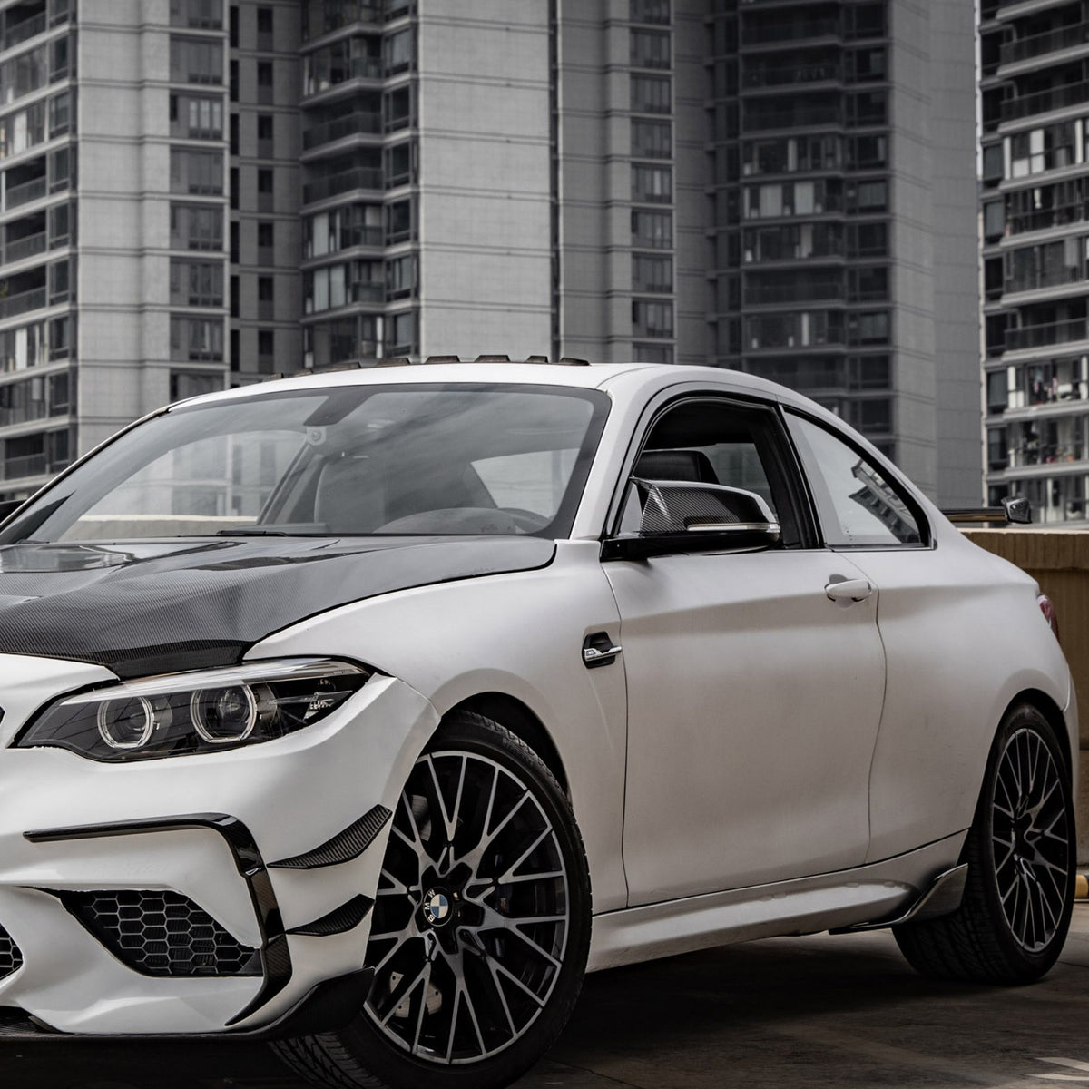 Karbonowe Canardy Dokładki Przód BMW M2 F87C SQ Style