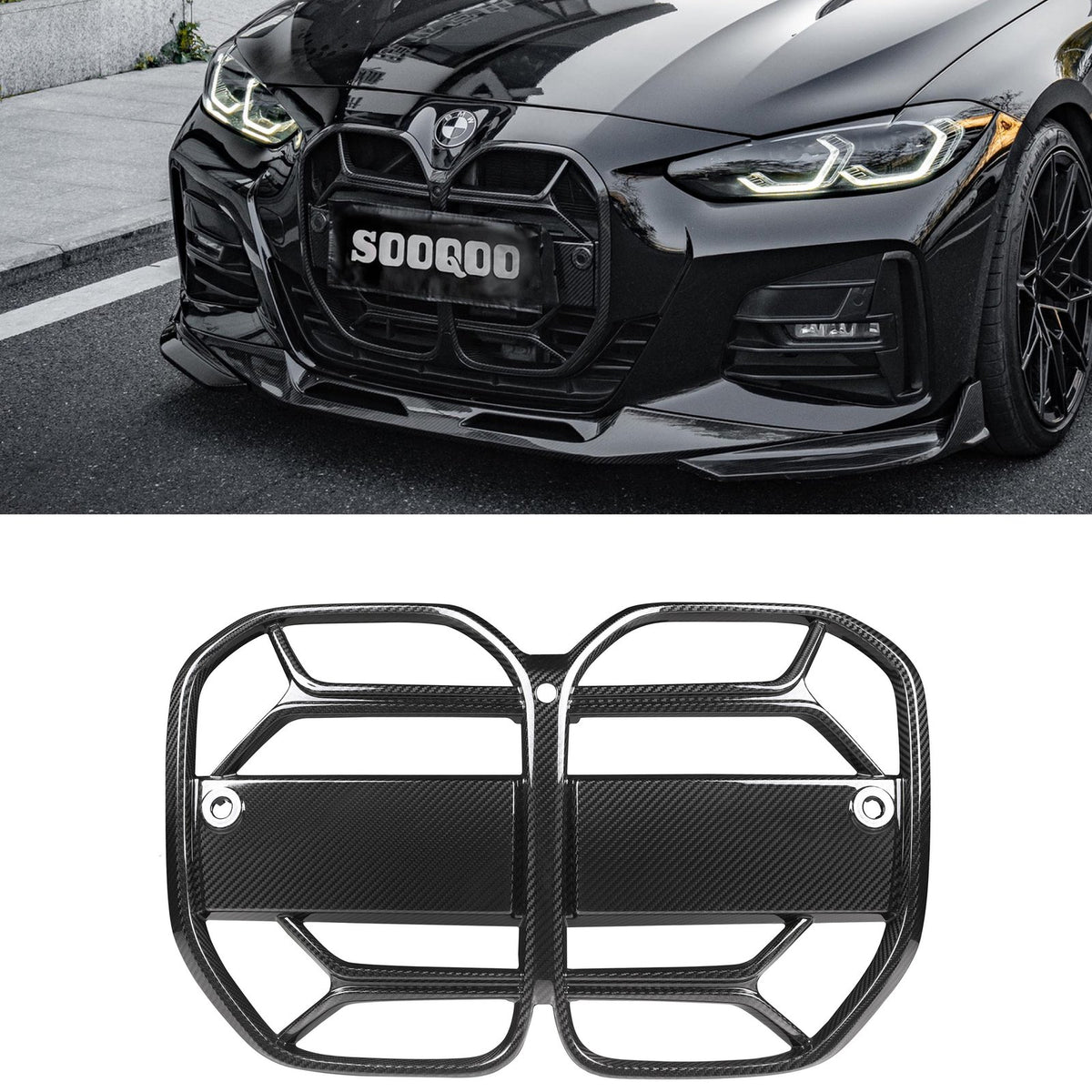 Karbonowa Atrapa / Grill Nerki do BMW 4 Series G22/G23 (2 DRZWI) CSL Style (2020+)