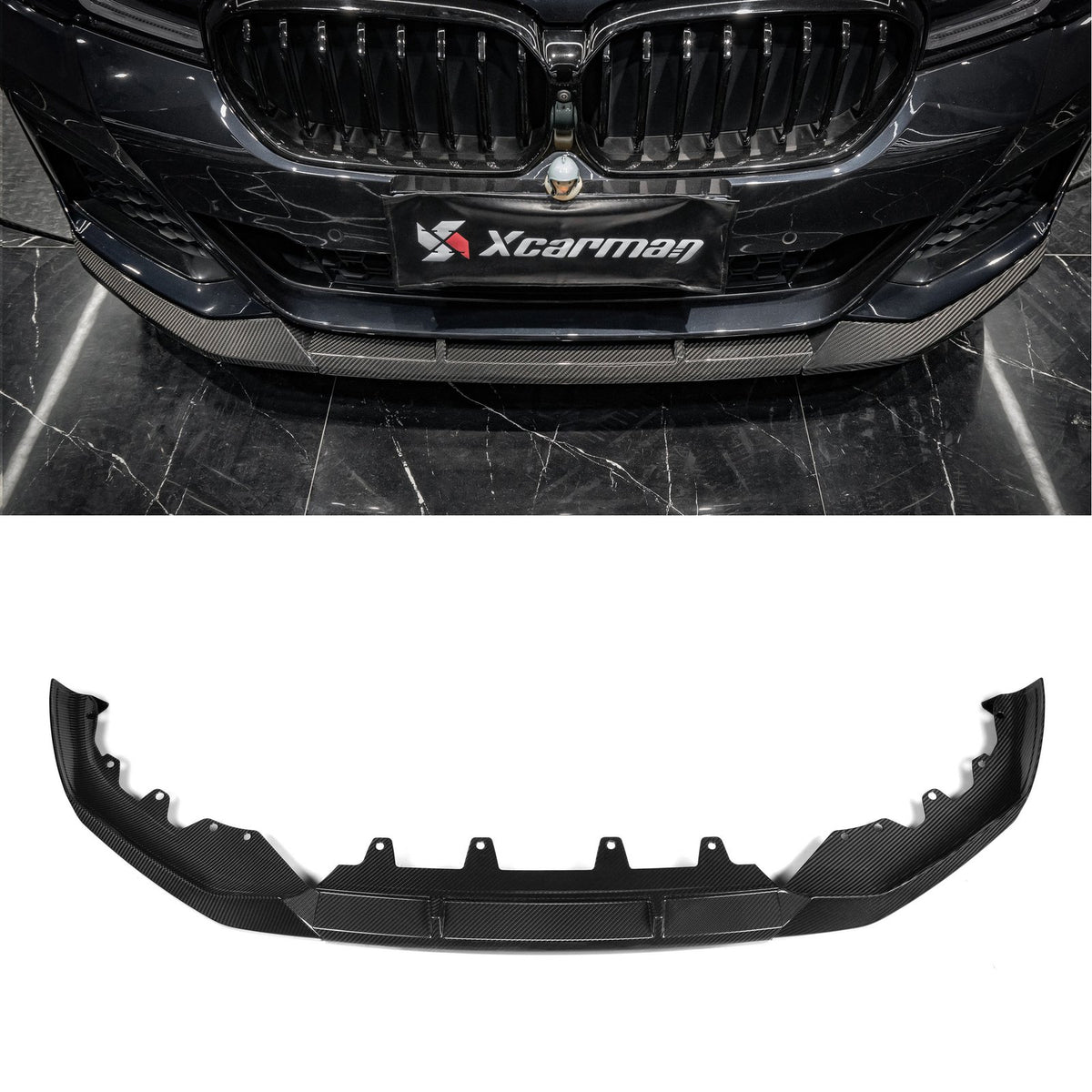 Karbonowy Splitter Przód do BMW Serii 5 G30 LCI w stylu M-Performance