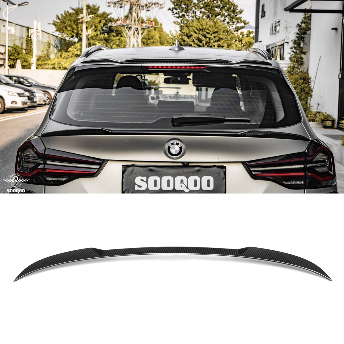 Karbonowa Lotka Spoiler BMW iX3 / X3 / X3M G01 / F97 SQ Style 22-IN (Dry-Carbon)