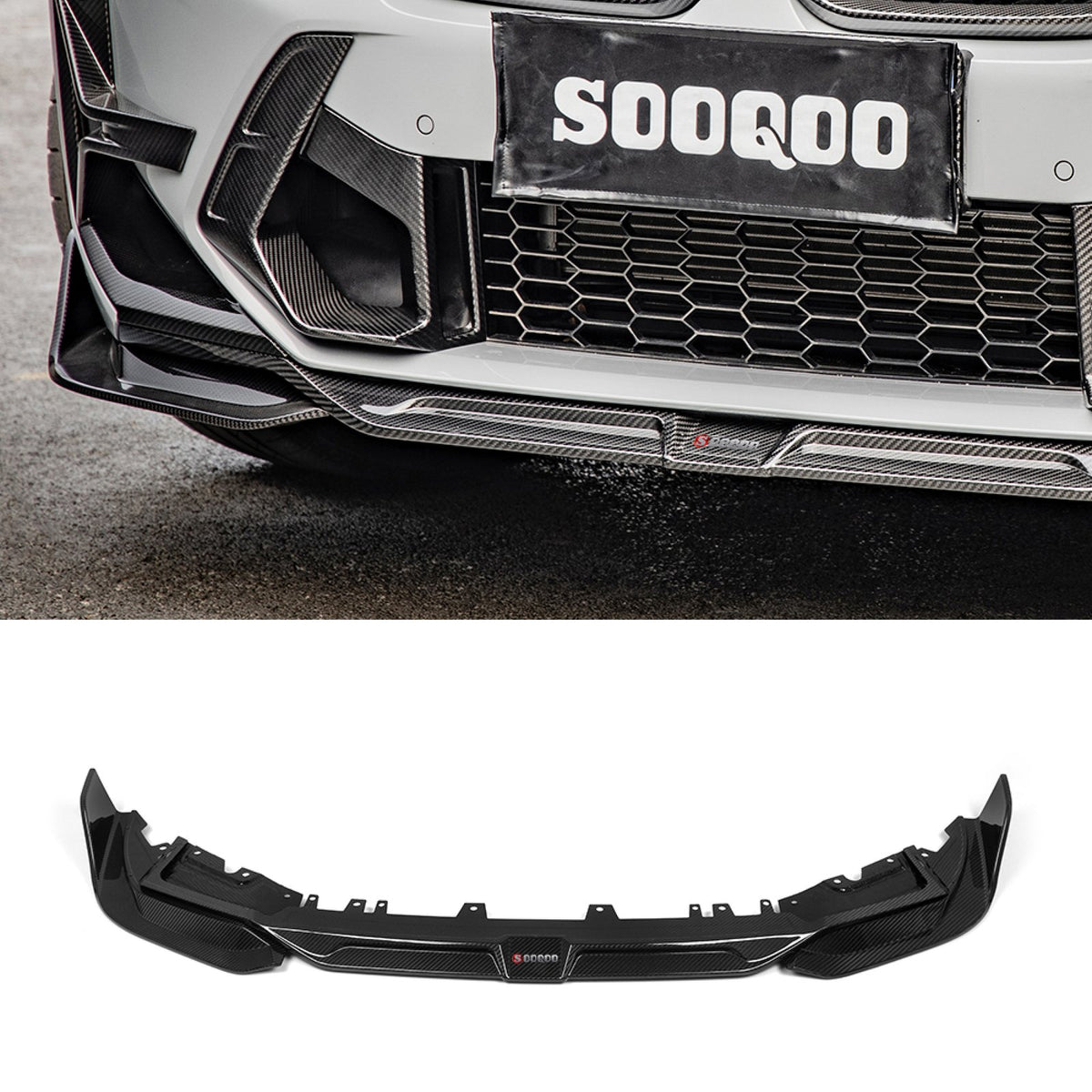 Karbonowy Splitter BMW X3M F97 LCI / X4M F98 LCI SQ Style
