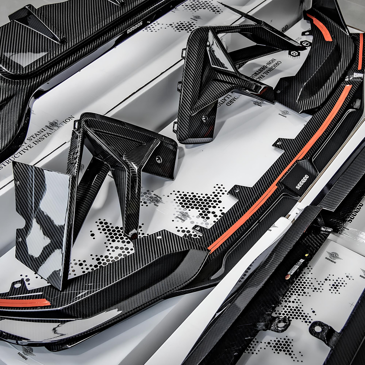 Karbonowe Wloty Powietrza Zderzaka do BMW X3M F97 LCI (2021-2024) SOOQOO Styl