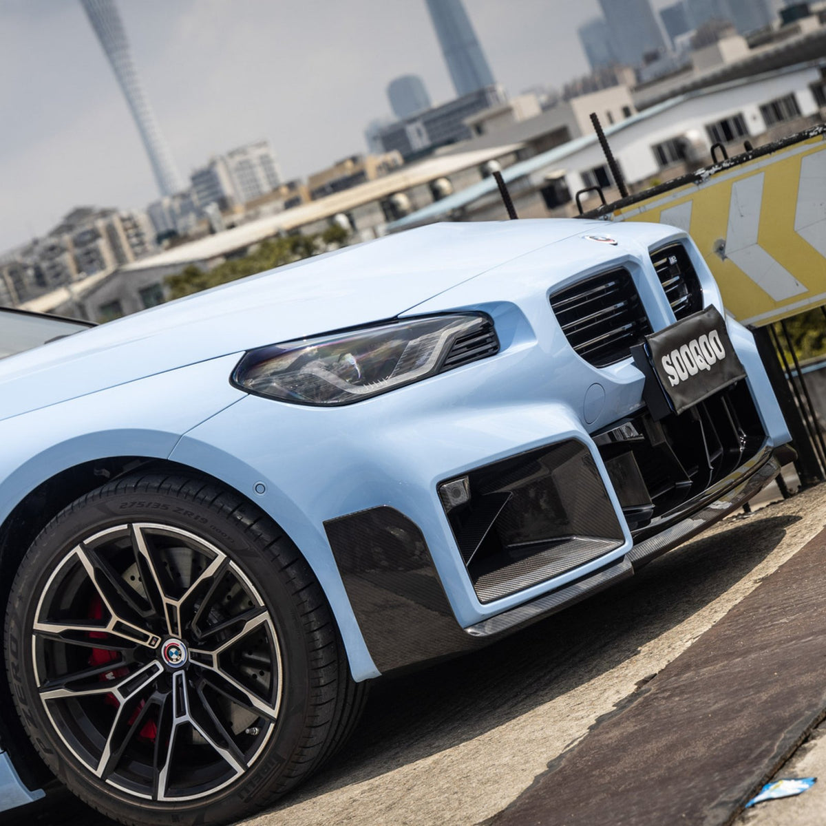Karbonowy Splitter Przód / Front Lip do BMW M2 G87 (2023+) w stylu M-Performance