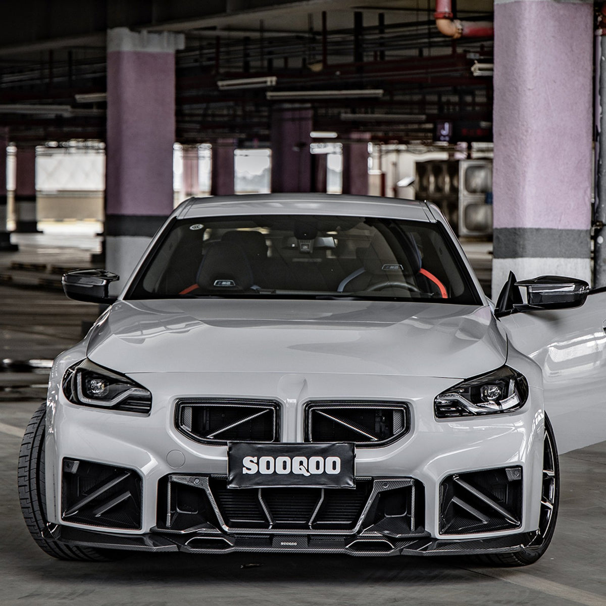 Karbonowe Wloty Powietrza Przedniego Zderzaka do BMW M2 G87 Coupe – SQ Style