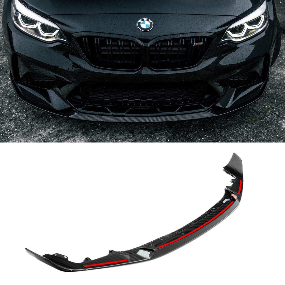 Dokładka Splitter Przód do BMW M2 F87C w stylu M-Performance