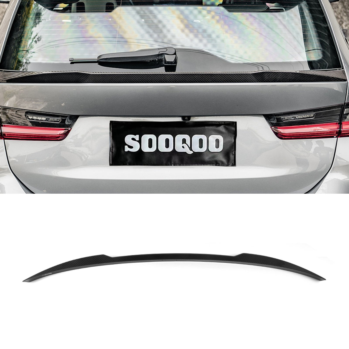 Karbonowy Spoiler na klapę bagażnika BMW G81 M-Style Carbon