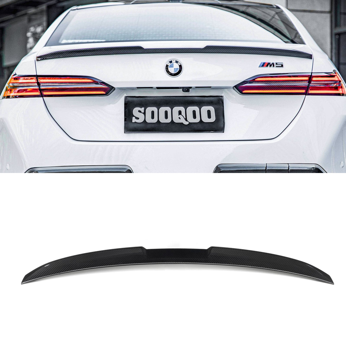 Karbonowa Lotka Klapy do BMW G60 i5 / G90 M-Performance Style (Dry-Carbon)