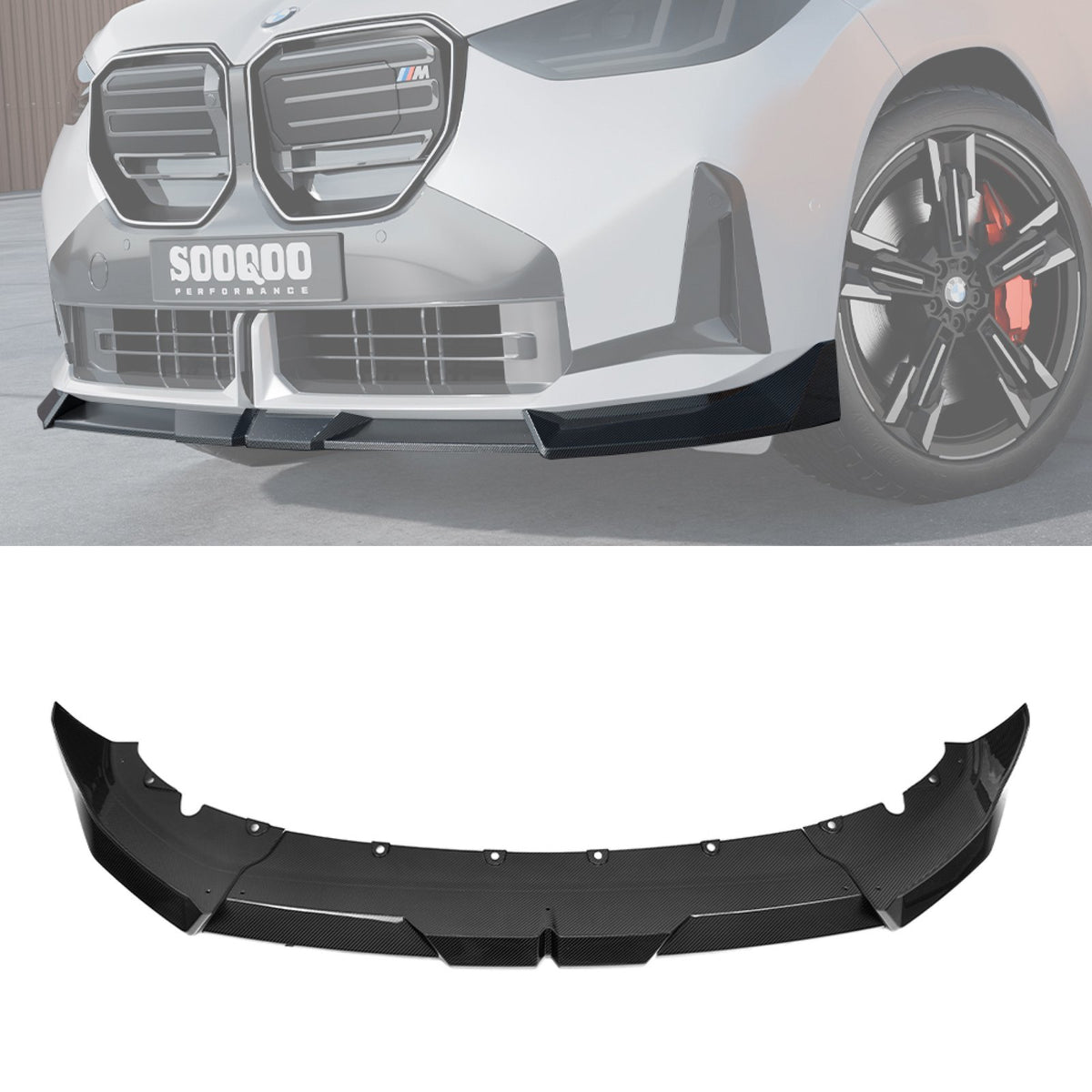 Karbonowy Splitter Przód do BMW X3 G45 w stylu SOOQOO