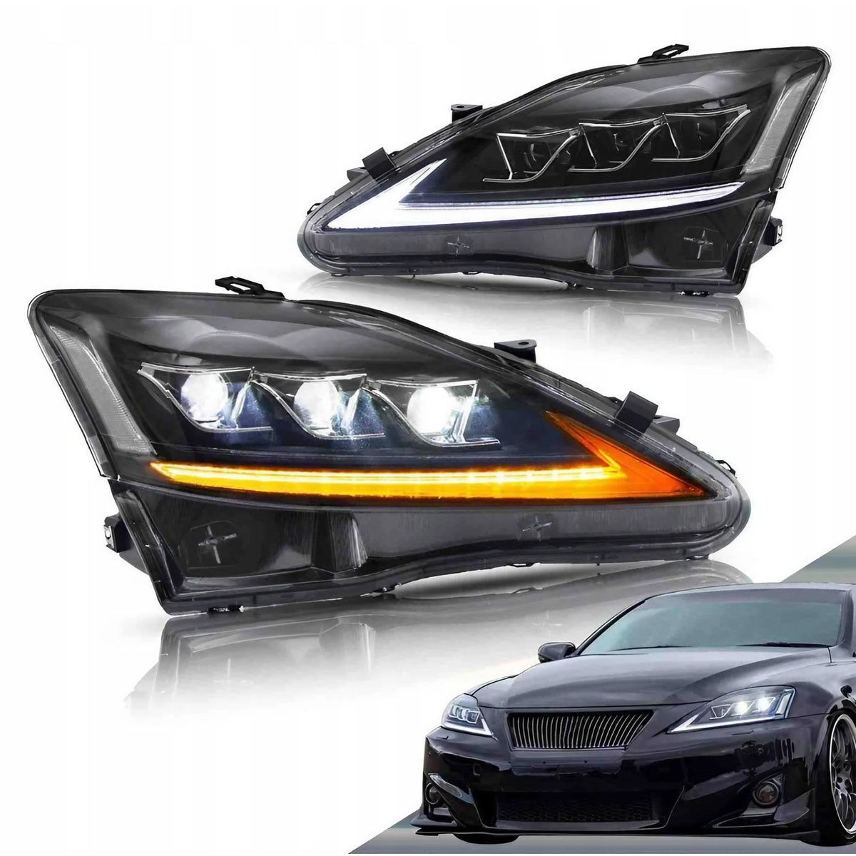 Lampy Przednie Lexus IS250 350 IS200D 220D IS250C 350C IS300 LED 06-12 LED