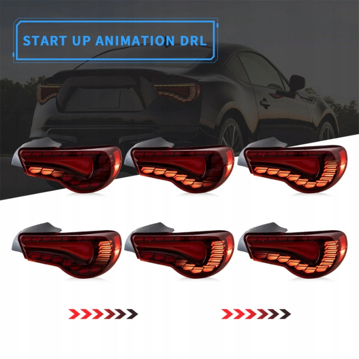 Lampy Tylne Tył Toyota GT86 Subaru BRZ Scion FRS 2013+ LED GTS Style