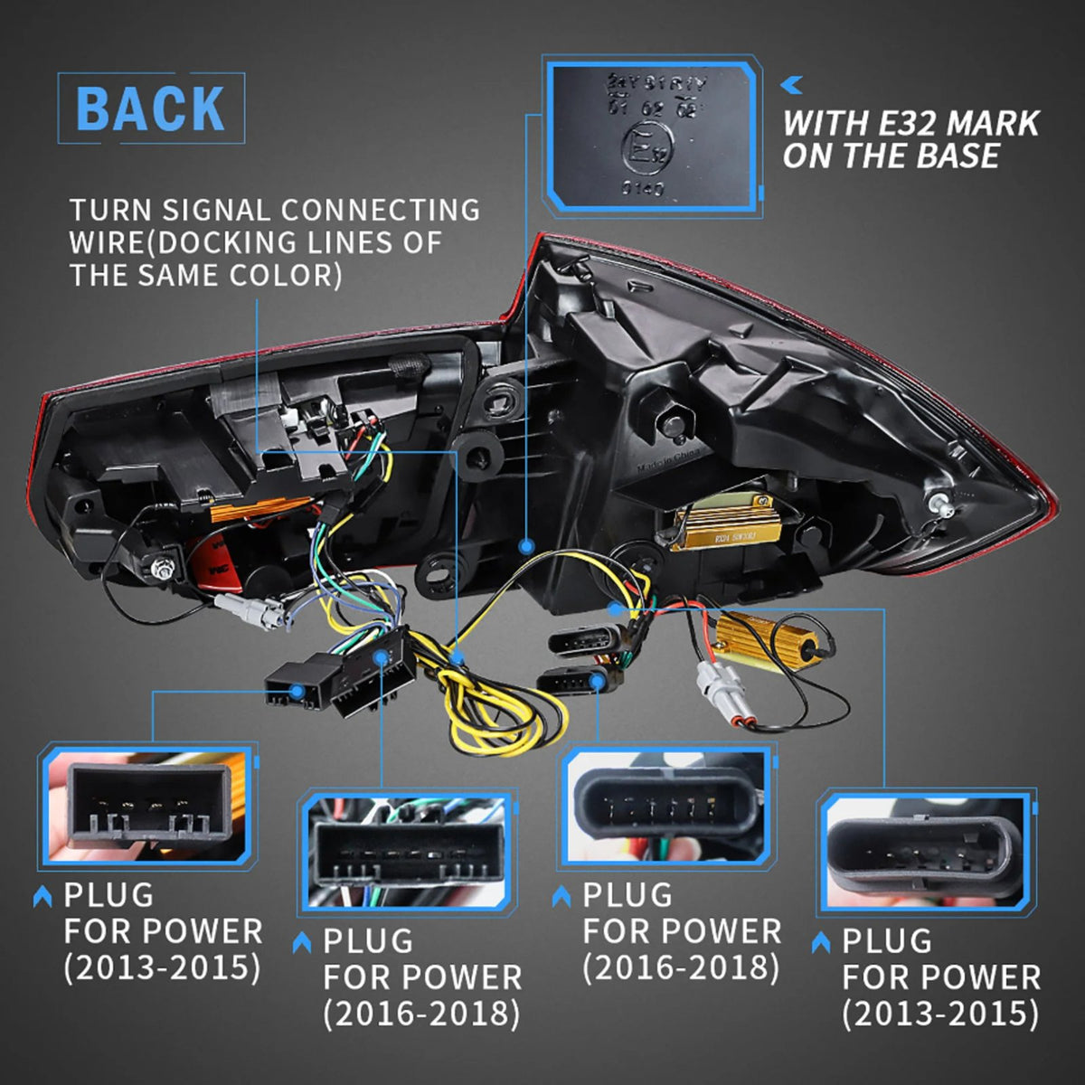 Lampy Tylne Tył BMW F30 F80 LCI Style Czerwone