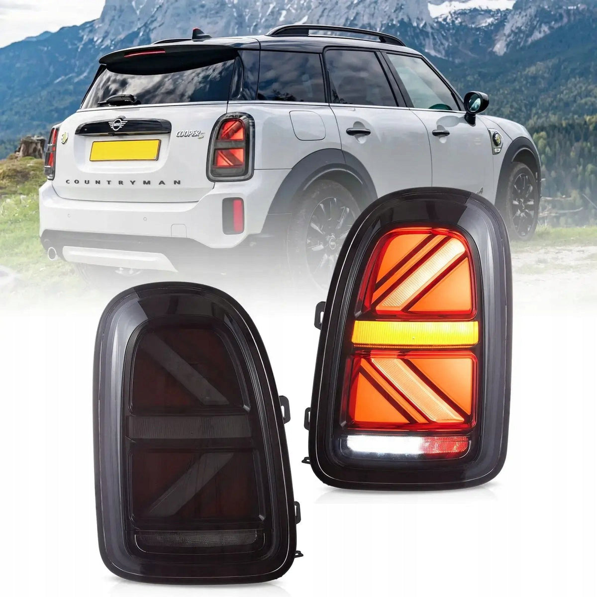 Lampy Tylne LED Mini Cooper Countryman F60 (2017-2023) – Union Jack Design