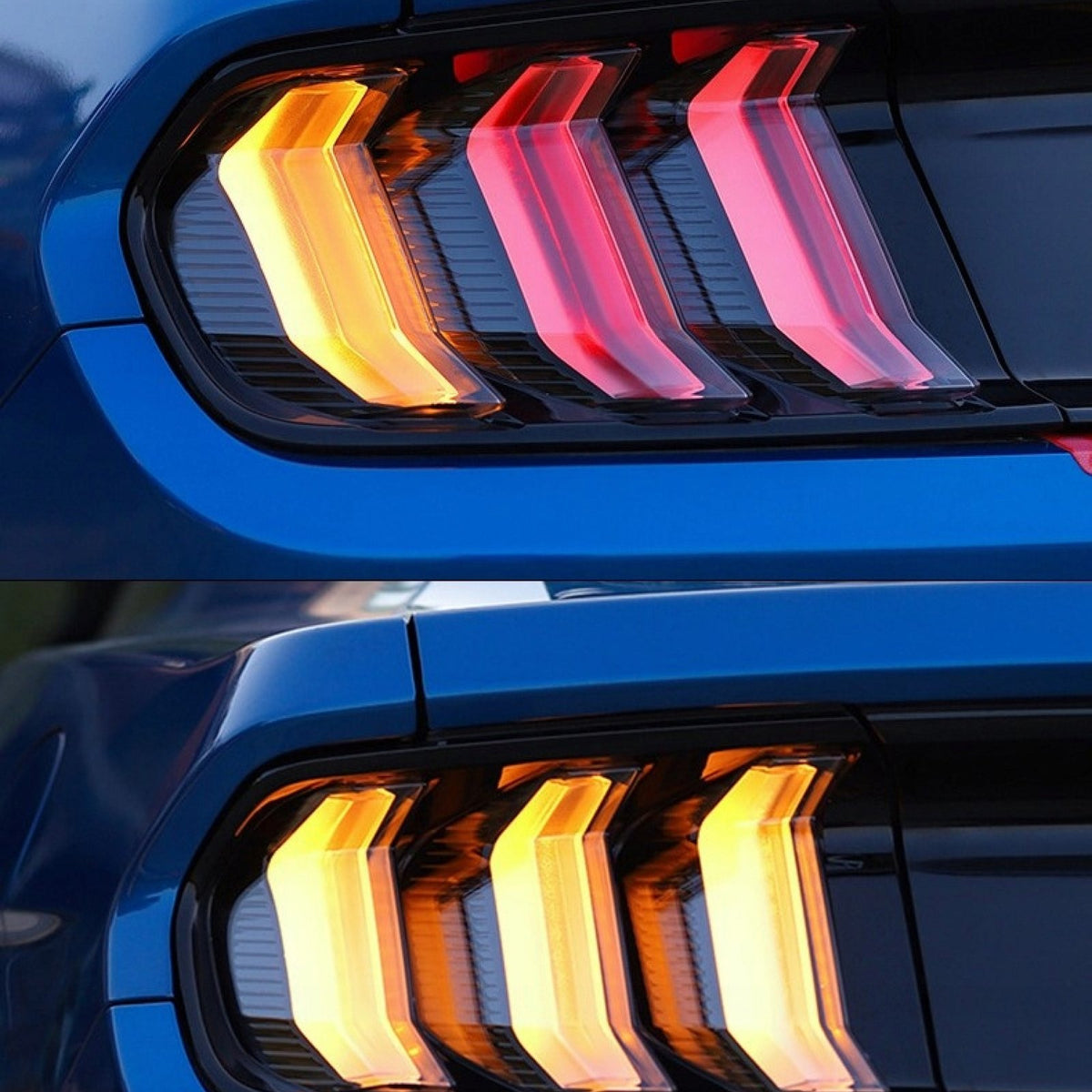 LAMPA LAMPY TYŁ LED VLAND EUROPA CZERWONE HOMOLOGACJA FORD MUSTANG 2015-23