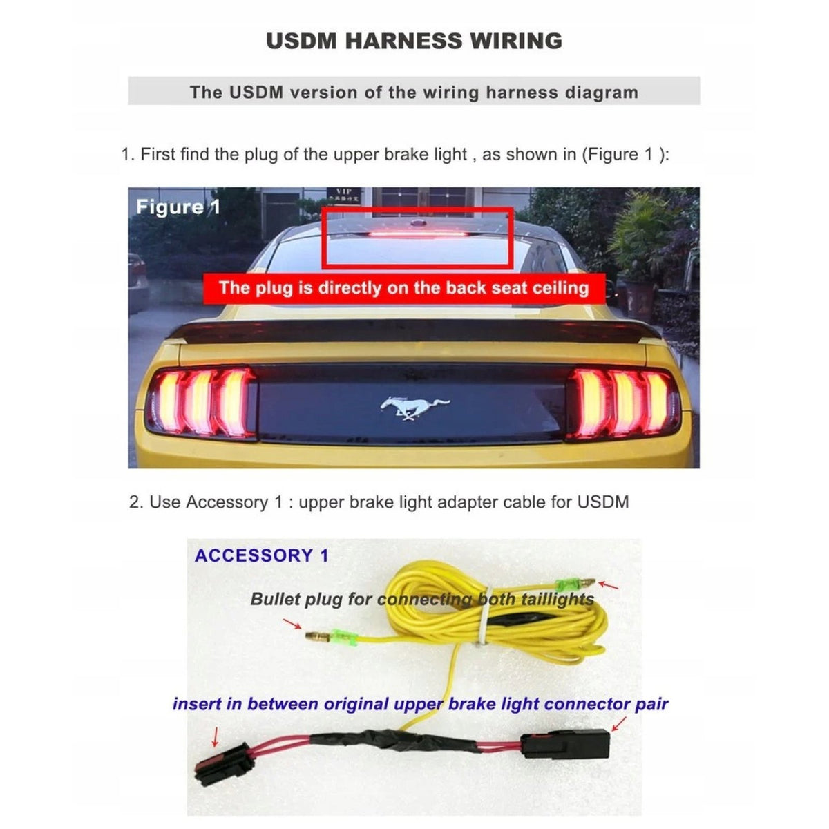 LAMPA LAMPY TYŁ LED VLAND EUROPA CZERWONE HOMOLOGACJA FORD MUSTANG 2015-23