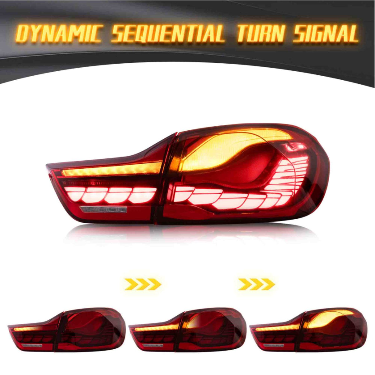 Lampy Tylne BMW F32 F33 F36 F82 F83 GTS Style Czerwone LED
