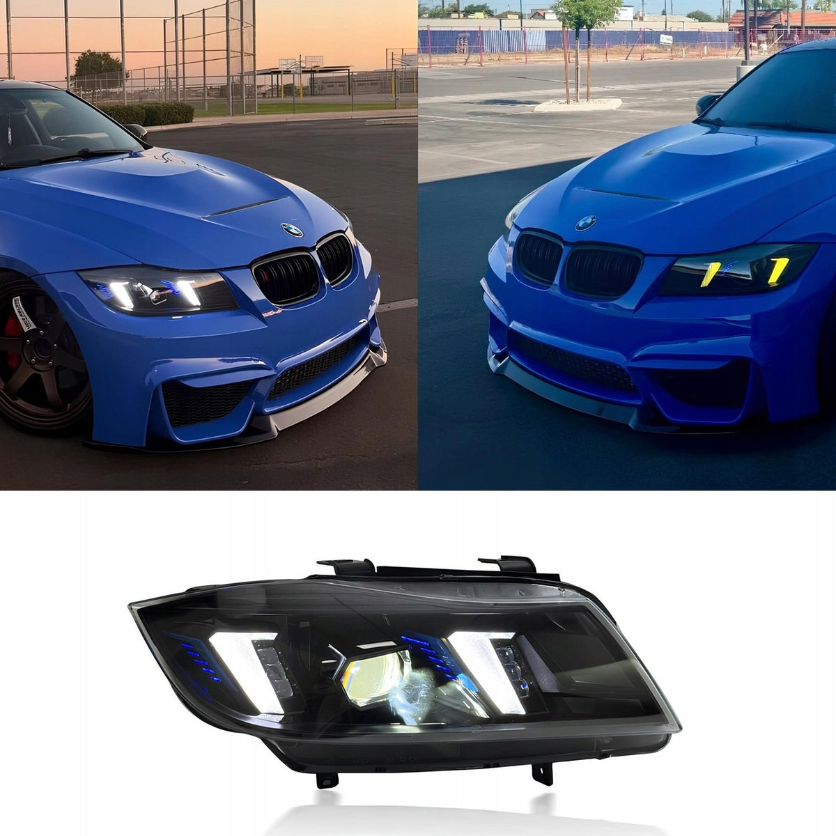 Reflektory LED Snake Eyes do BMW Serii 3 E90 / E91 05–2012 dla wersji Xenon