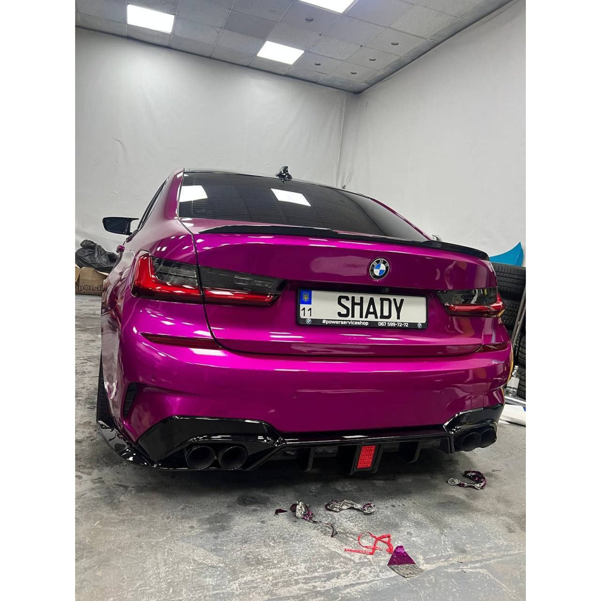 Spoiler Lotka Klapy BMW G20 / G80 M3 (2018-ON) M3-Style Czarny Połysk