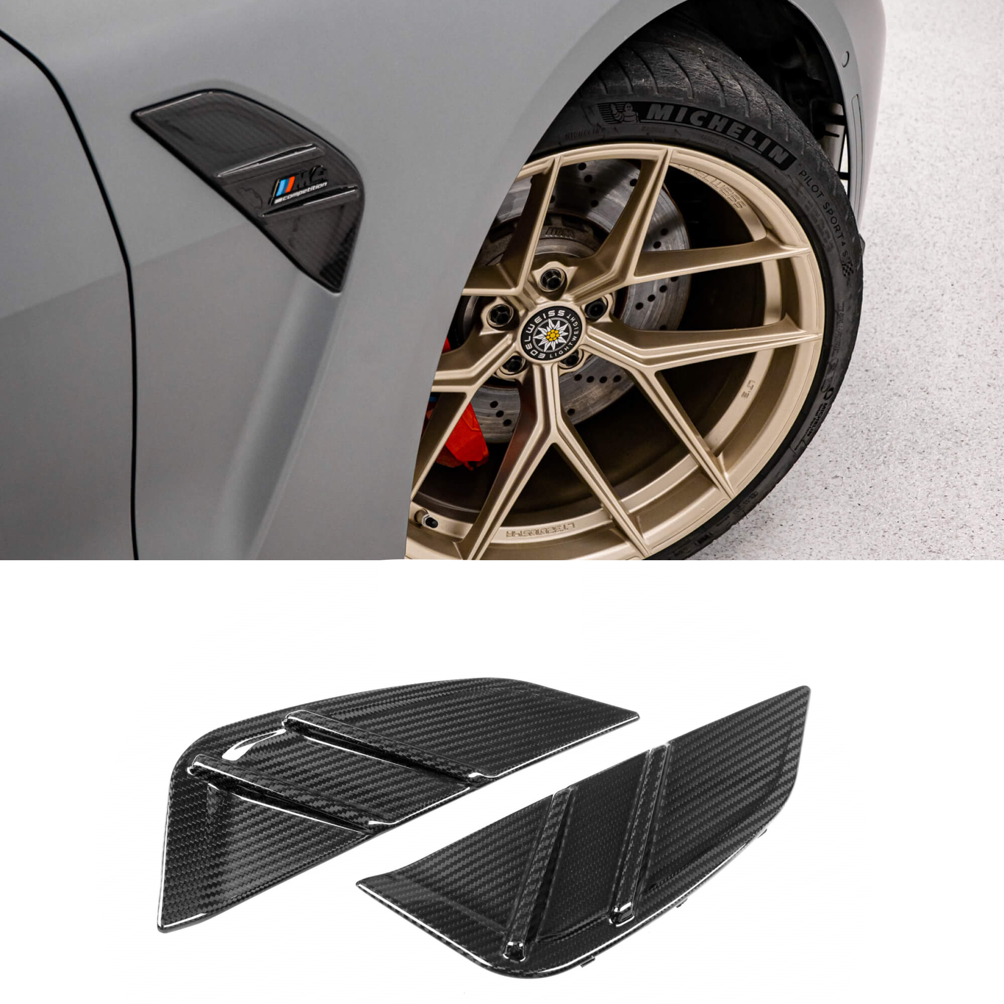 Karbonowe Skrzela Błotników BMW M4 G82 / G83 (2020+) - obrazek 1