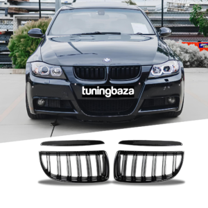 Atrapa Nerki Grill BMW 3 E90 E91 (2005-2008) PRE-LCI M3 Style Czarny Połysk