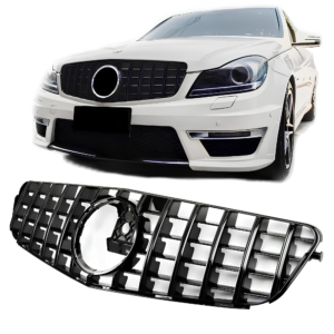 Atrapa Grill Mercedes C-Klasy W204 AMG GT Style Czarny Połysk (2007-2014) - obrazek 1