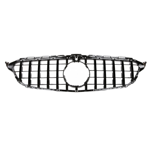 Grill Mercedes C-Klasy W205 GT Style Czarny Połysk Z Kamerą 14-18