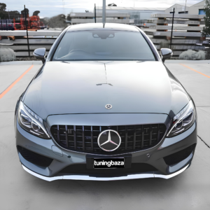 Atrapa Grill Mercedes C-Klasa W205 GT Style Czarny Połysk z Kamerą (2014–2018) - obrazek 4