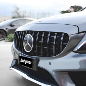 Atrapa Grill Mercedes C-Klasa W205 GT Style Czarny Połysk z Kamerą (2014–2018) - obrazek 5