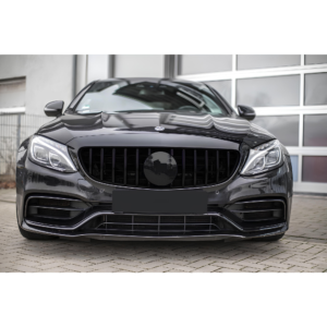 Atrapa Grill Mercedes C-Klasa W205 LCI C63 GT Panamericana Czarny Połysk (2018–2021) - obrazek 5