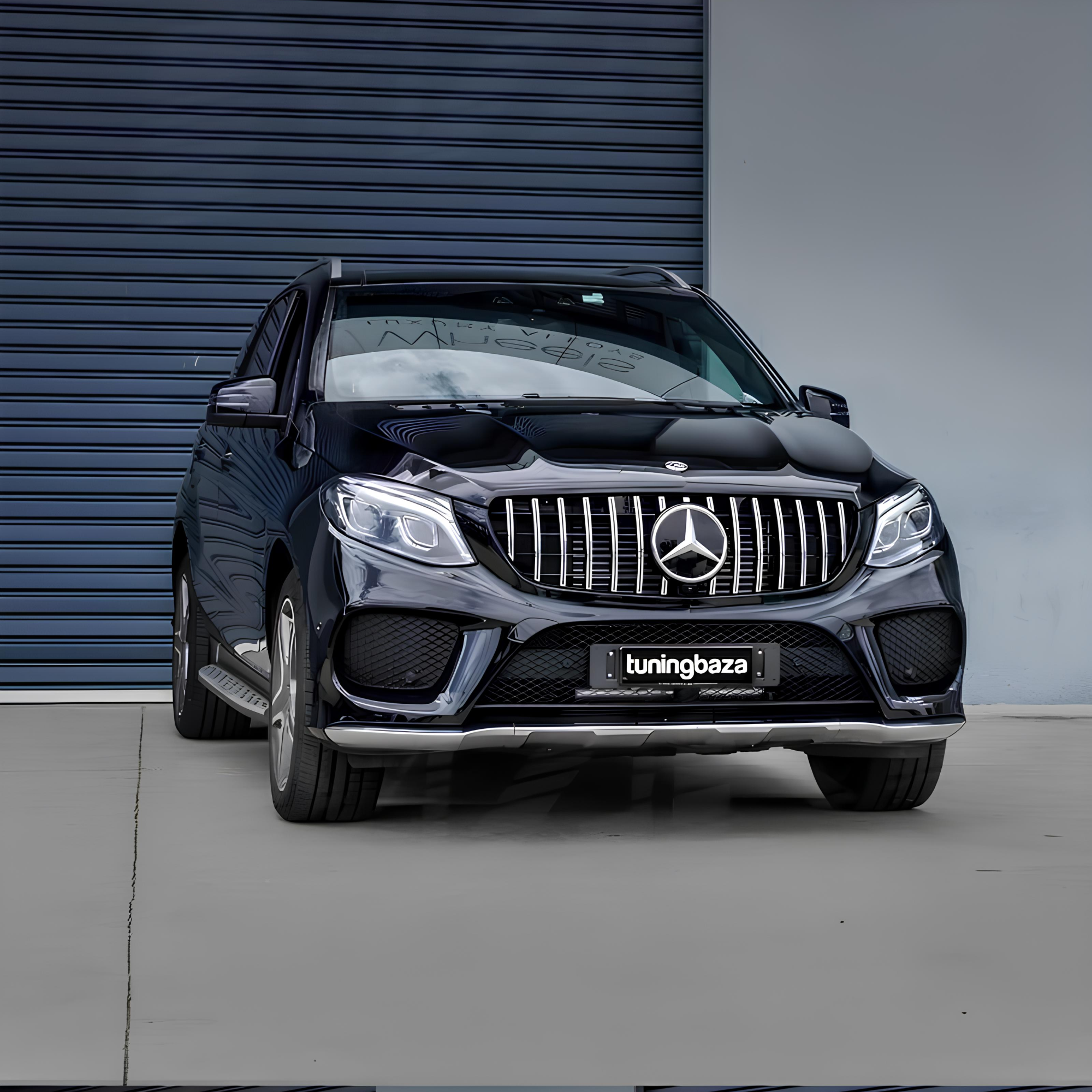 Atrapa Grill Mercedes GLE W166 GT Style Czarny + Chrom (2015-2018) - obrazek 6