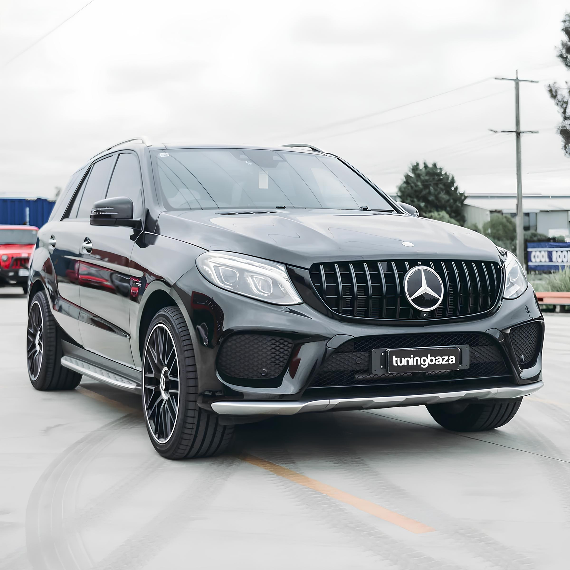Atrapa Grill Mercedes GLE W166 GT Style Czarny Połysk (2015-2018) - obrazek 3