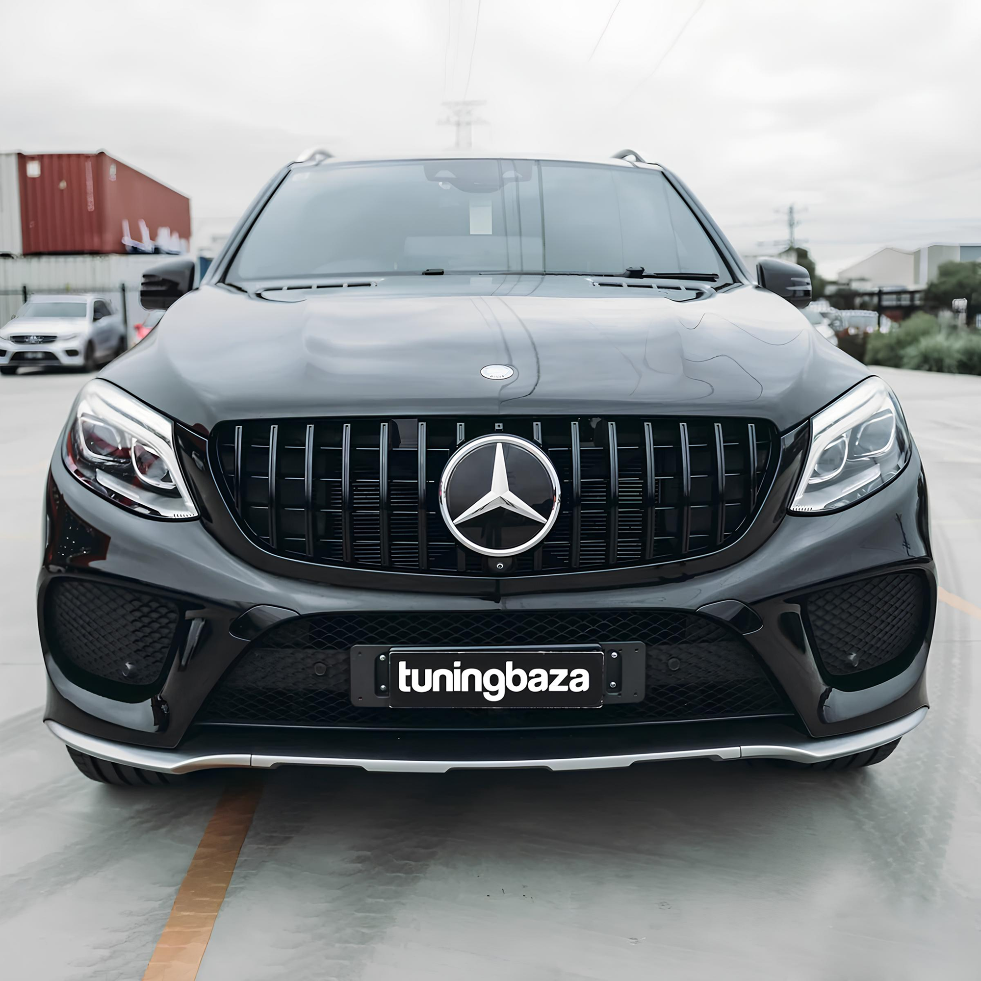 Atrapa Grill Mercedes GLE W166 GT Style Czarny Połysk (2015-2018) - obrazek 6