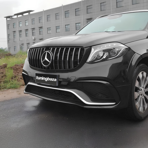 Grill Mercedes GLS X166 GT Style Czarny + Chrom 16-19 - obrazek 4