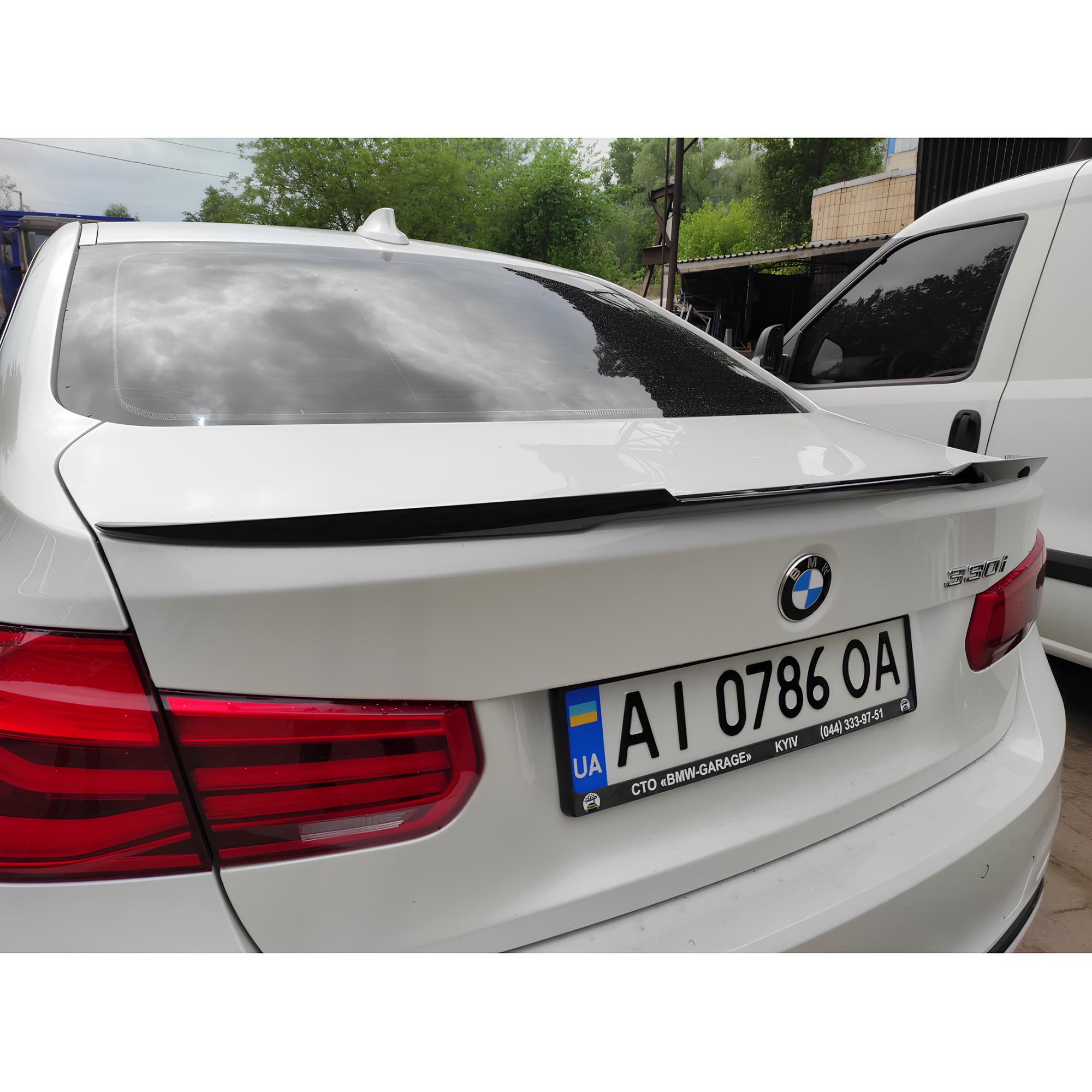 Spoiler Lotka Klapy BMW F30 F80 M4 Style Czarny połysk - obrazek 5