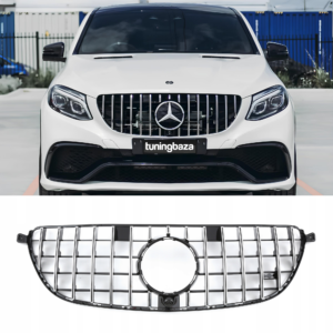Atrapa Grill Mercedes GLE63 W166 GT Style Czarny + Chrom (2015-2018)