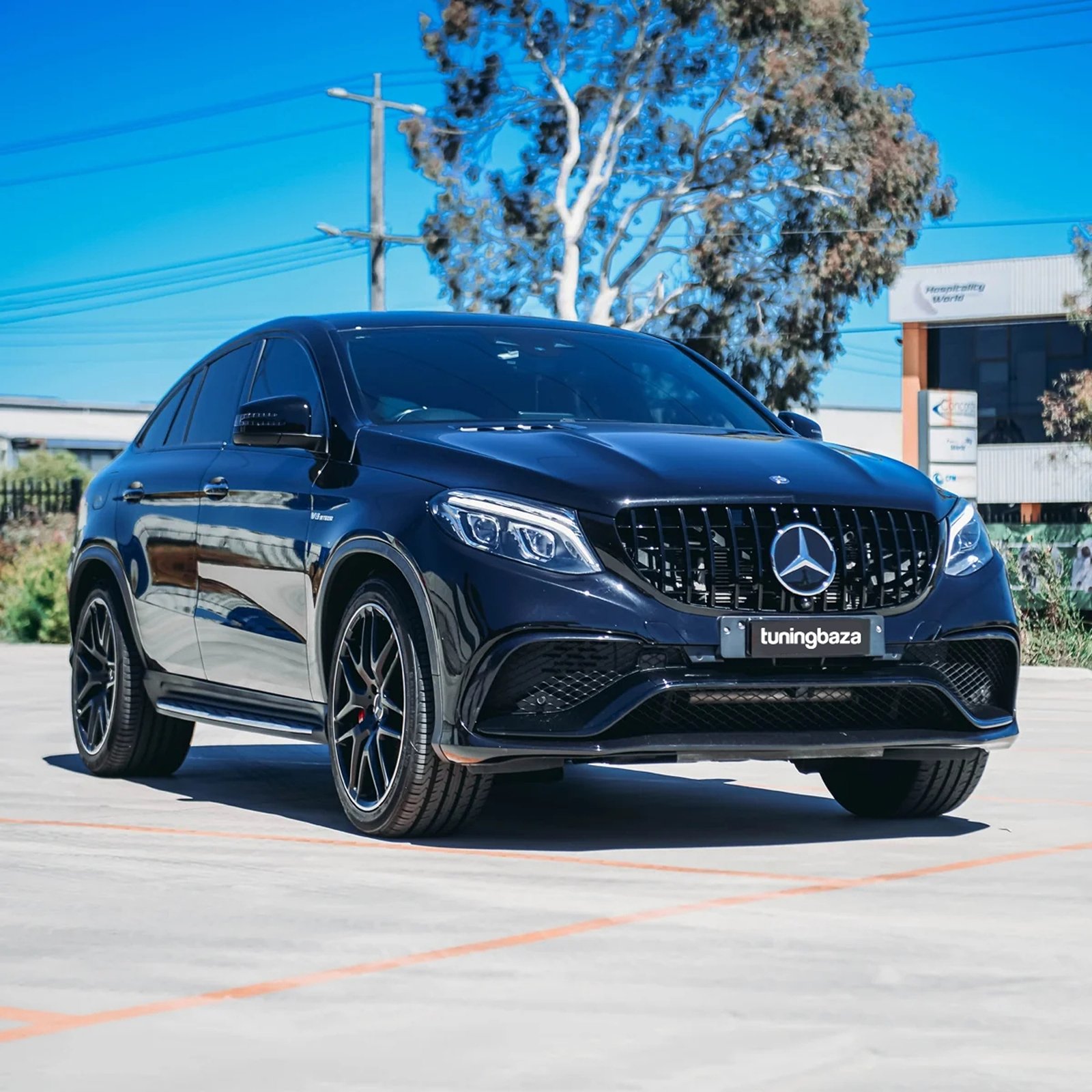 Atrapa Grill Mercedes GLE63 W166 / C292 (2015-2018) GT Style | Czarny Połysk - obrazek 6