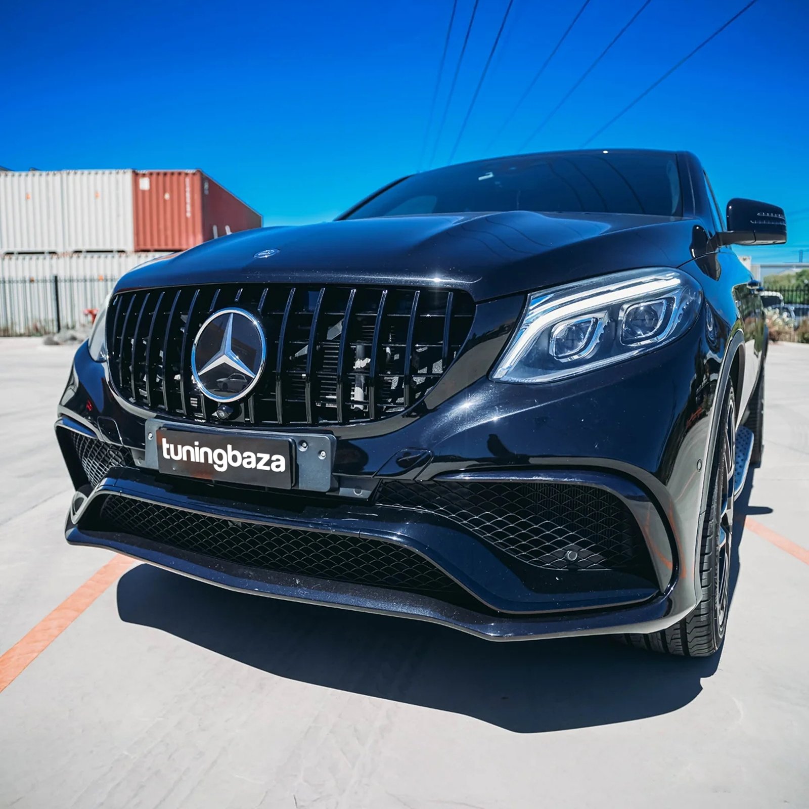 Atrapa Grill Mercedes GLE63 W166 / C292 (2015-2018) GT Style | Czarny Połysk - obrazek 3