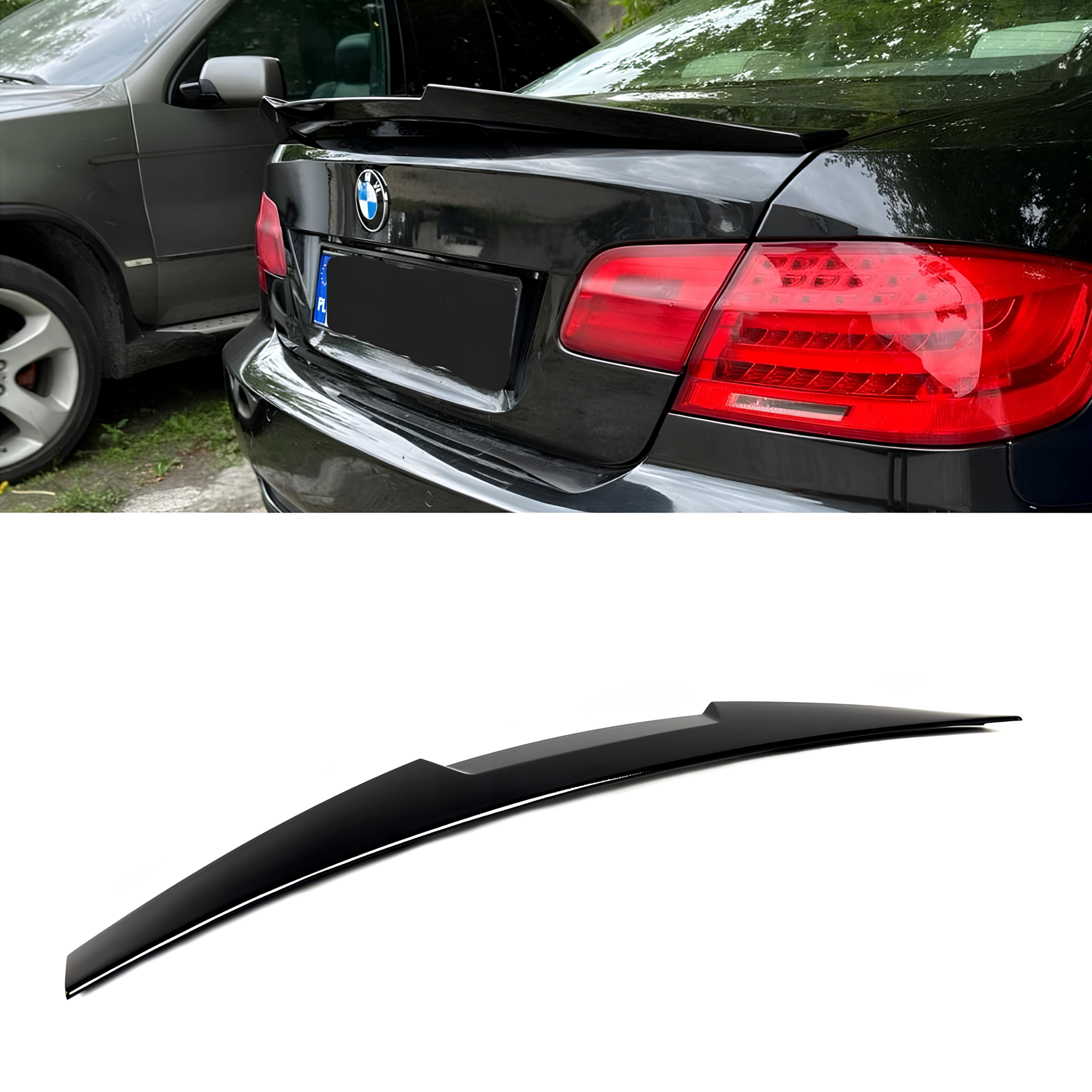 Spoiler Lotka Klapy BMW E92 M4 Style Czarny Połysk 07-13 - obrazek 1
