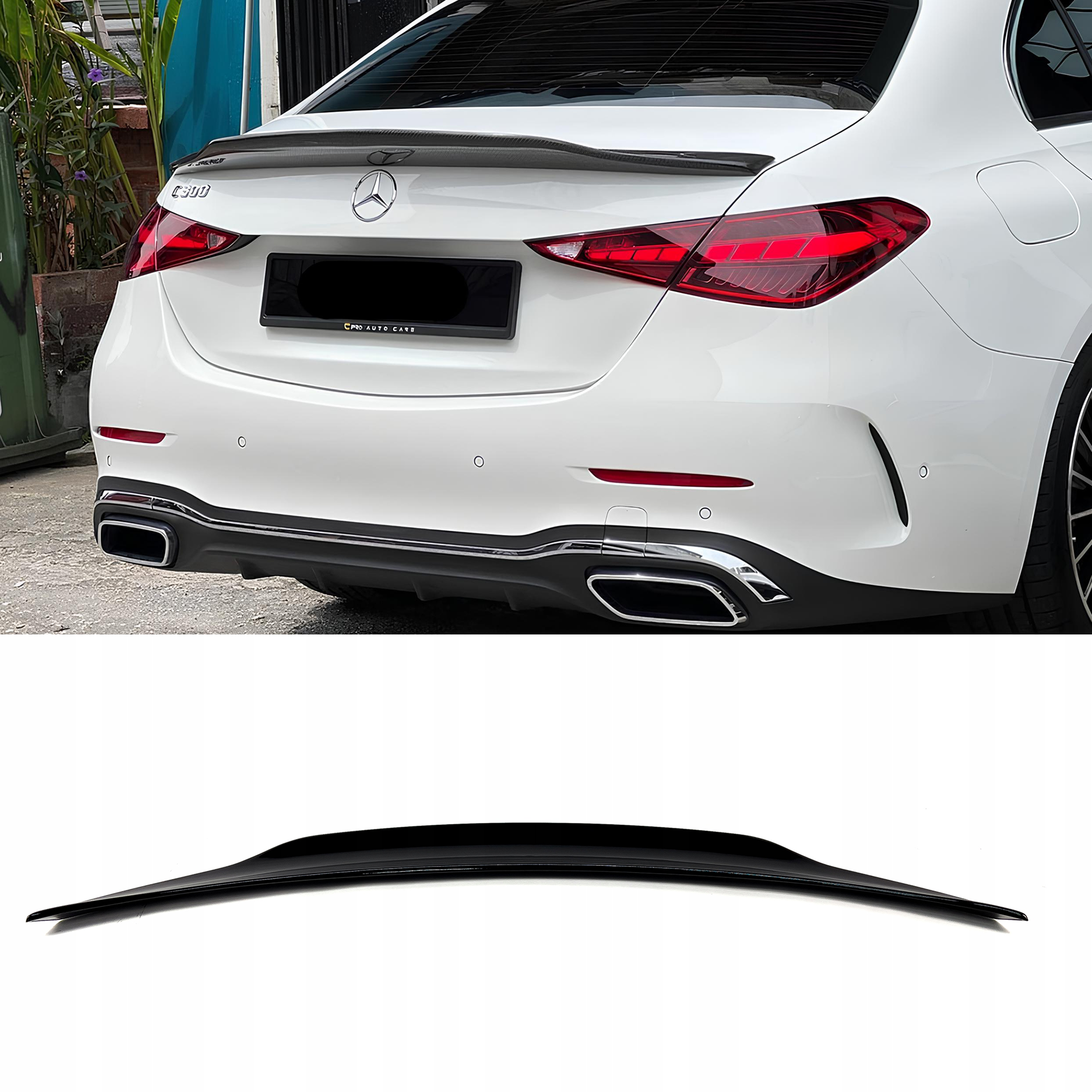Spoiler Mercedes C-Klasa W206 PSM Style Czarny Połysk - obrazek 1