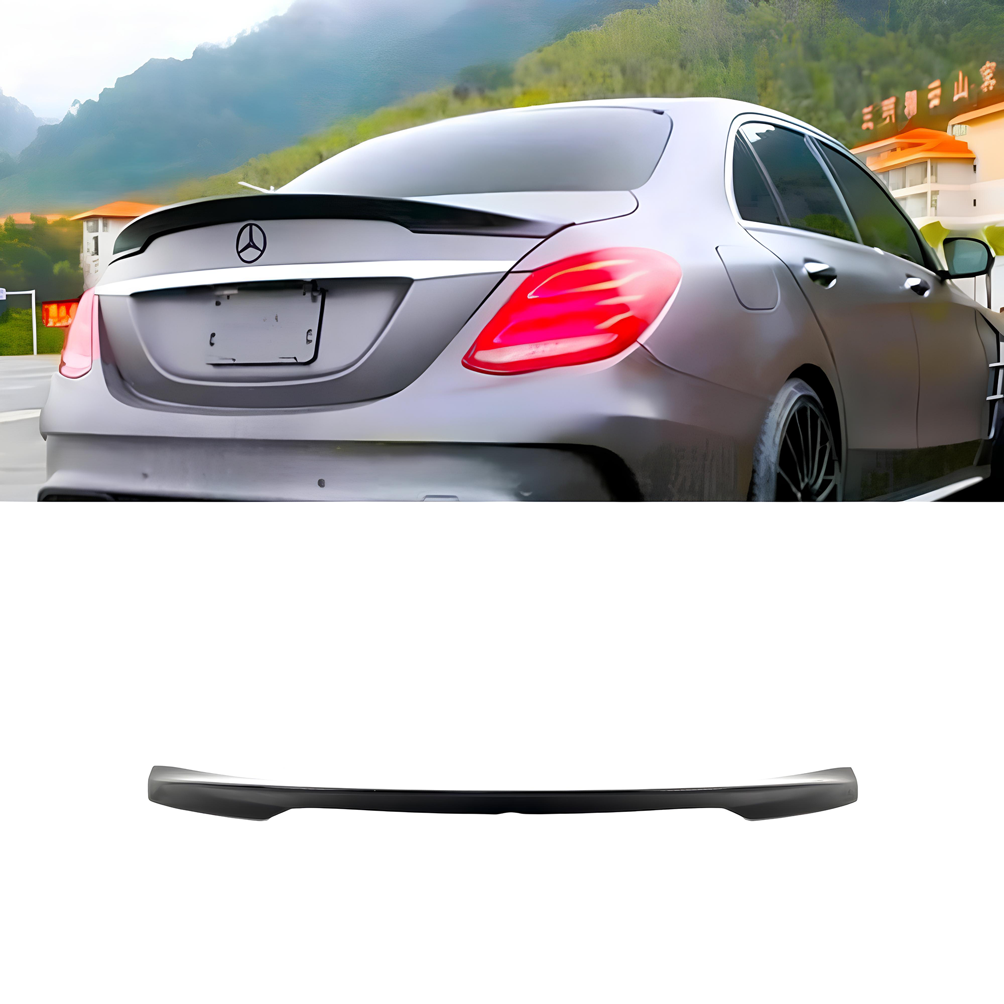 Spoiler Lotka Klapy Mercedes C-Klasa W205 Sedan Carlsson Style Czarny 15-20 - obrazek 1